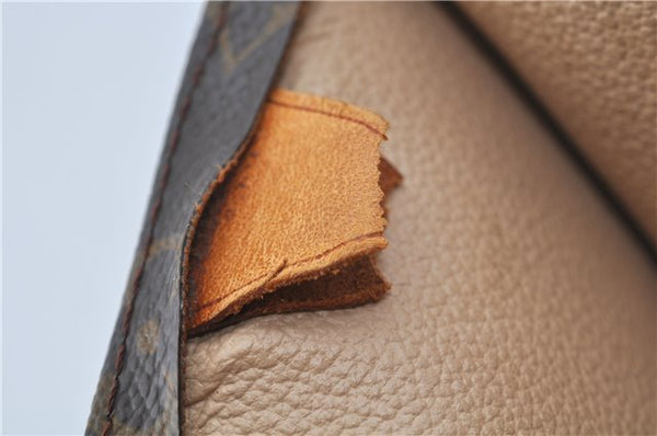 Authentic Louis Vuitton Monogram Sac Plat Hand Bag M51140 LV H5728