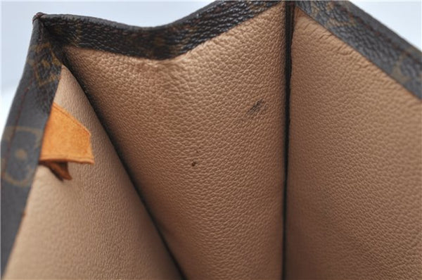 Authentic Louis Vuitton Monogram Sac Plat Hand Bag M51140 LV H5728