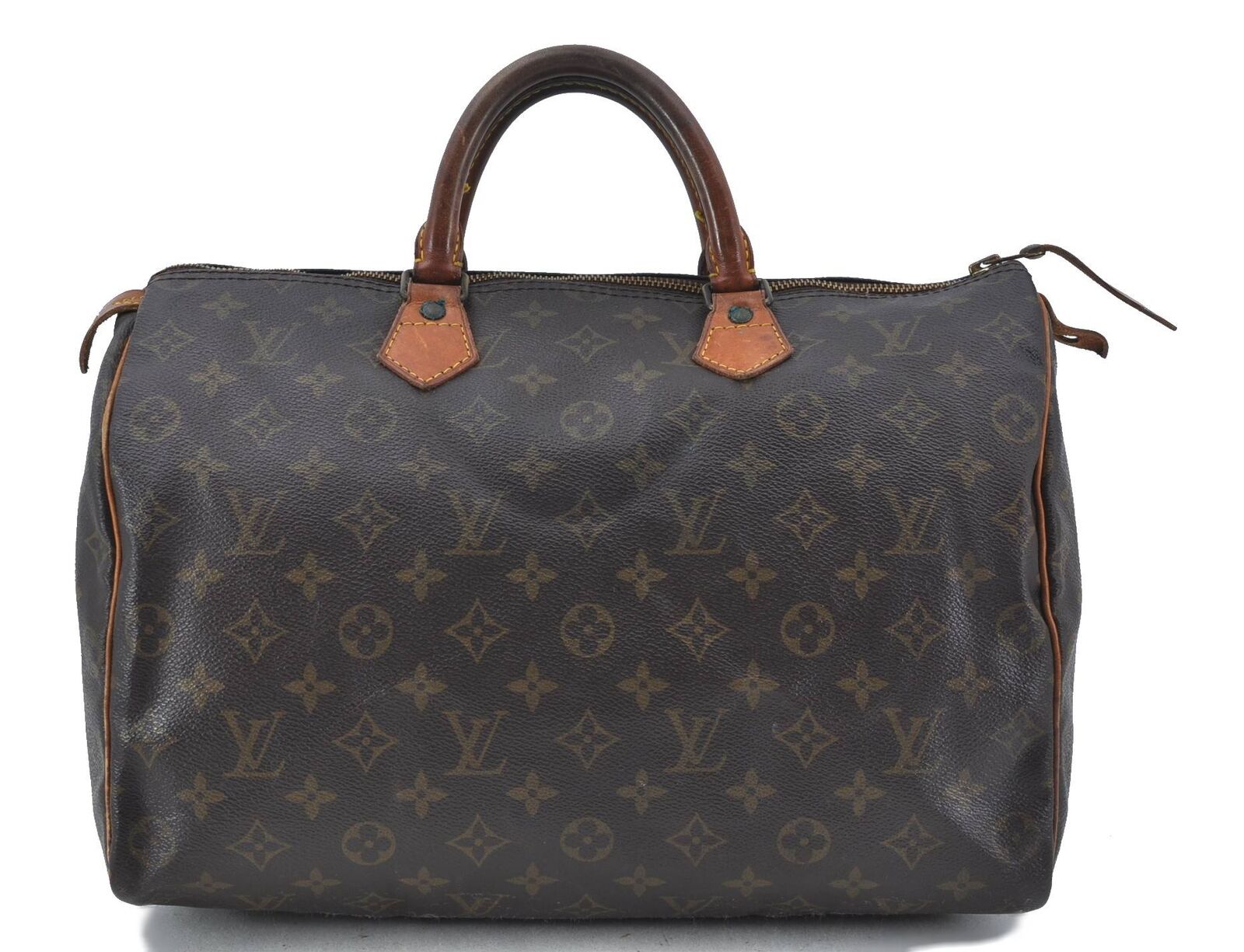 Authentic Louis Vuitton Monogram Speedy 35 Hand Bag M41524 LV H5730
