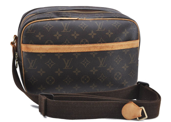 Auth Louis Vuitton Monogram Reporter PM Shoulder Cross Bag M45254 Junk H5755