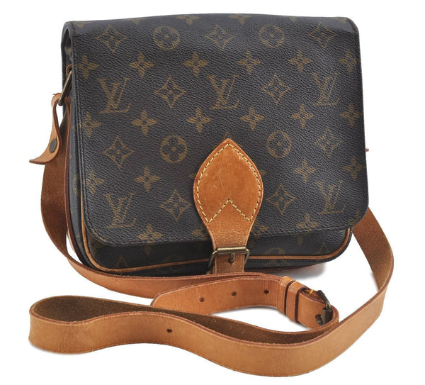 Auth Louis Vuitton Monogram Cartouchiere MM Shoulder Cross Bag M51253 LV H5777