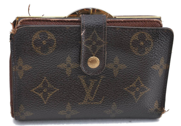 Auth Louis Vuitton Monogram Porte Monnaie Billets Viennois M61663 Wallet H5779