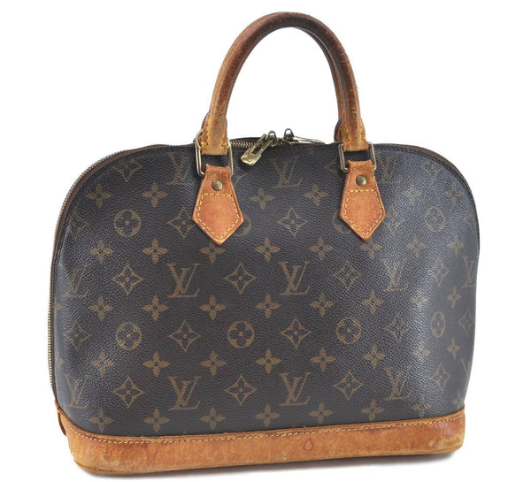 Authentic Louis Vuitton Monogram Alma Hand Bag M51130 LV H5812
