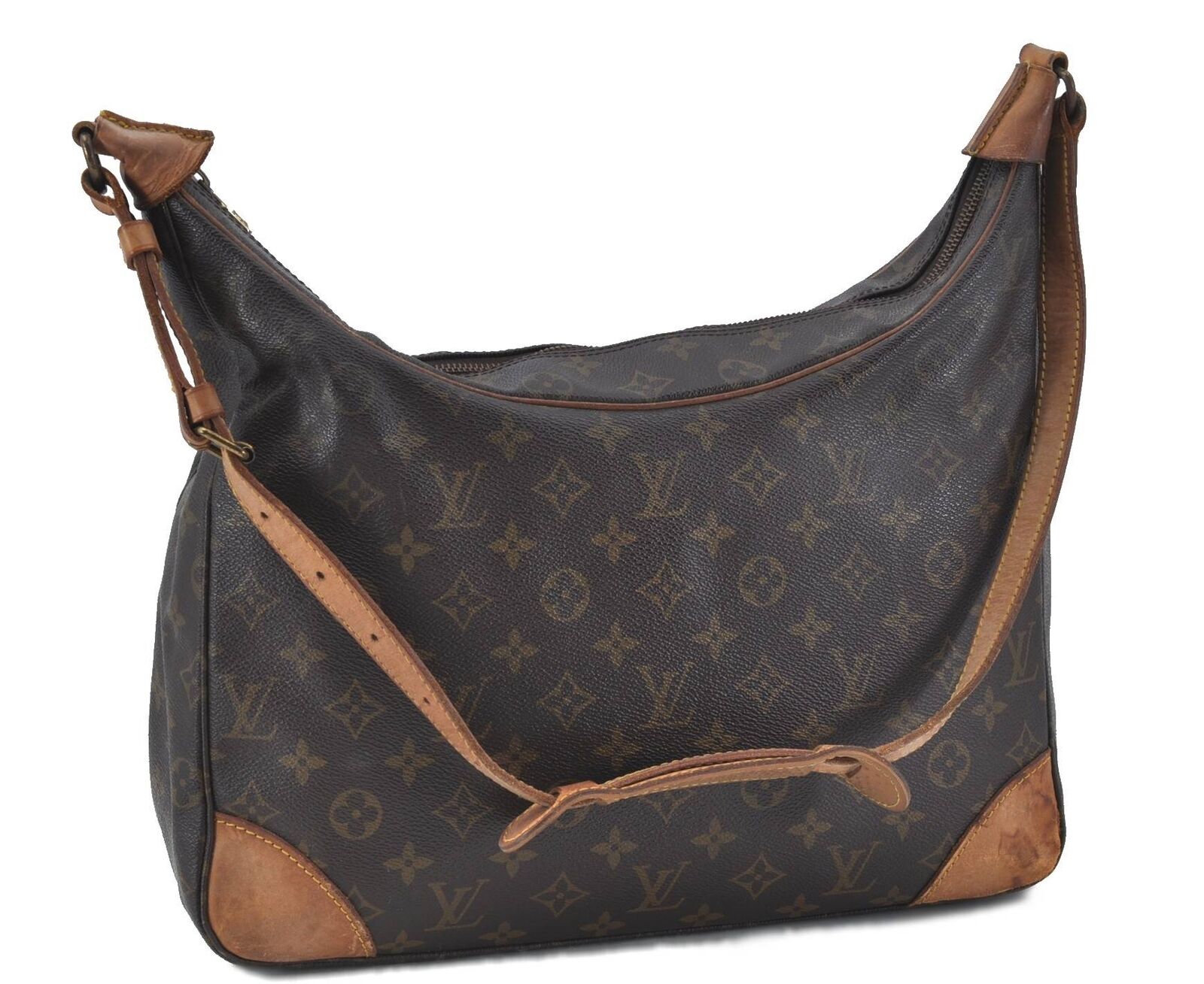 Auth Louis Vuitton Monogram Boulogne 35 Shoulder Cross Body Bag M51260 LV H5819