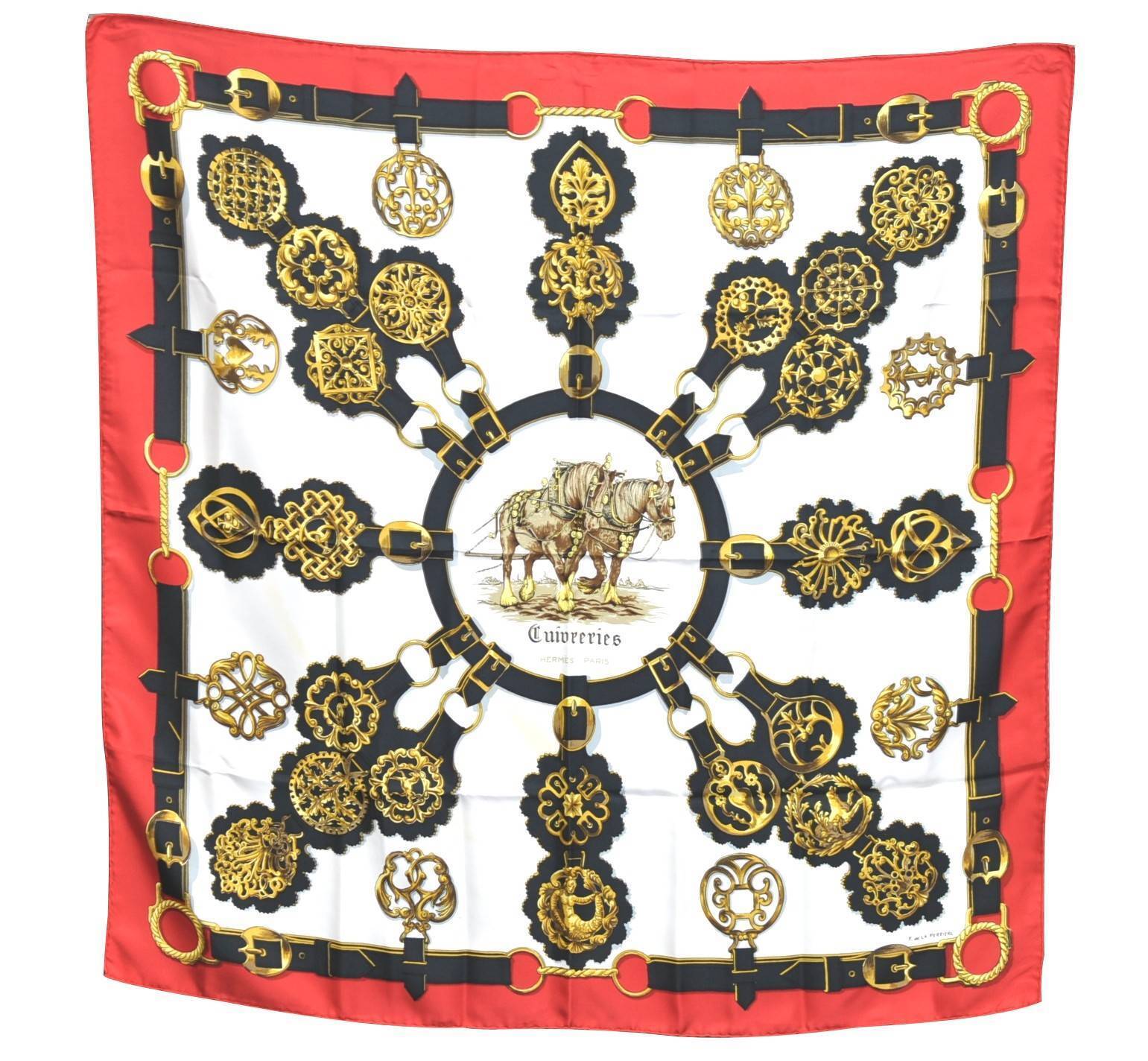 Authentic HERMES Carre 90 Scarf 