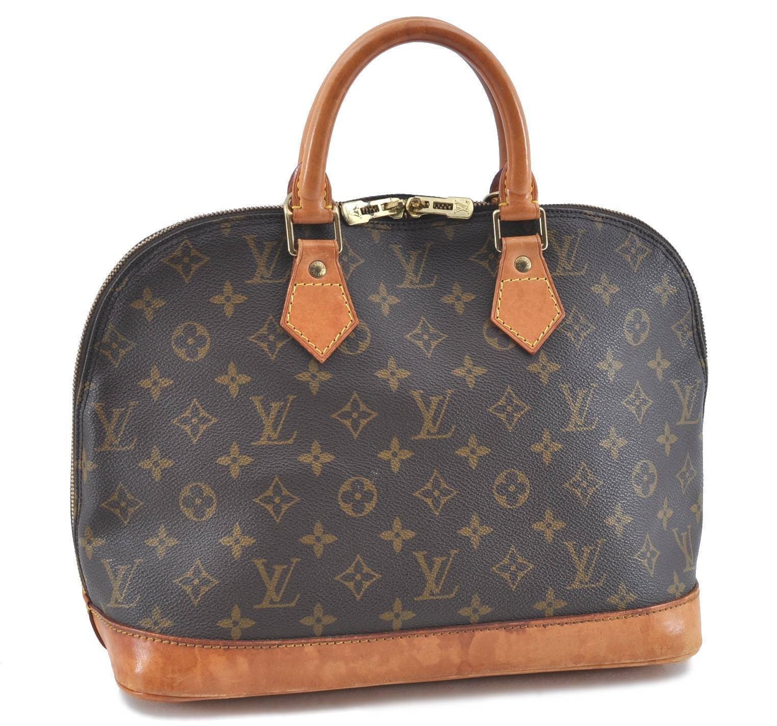Authentic Louis Vuitton Monogram Alma Hand Bag M51130 LV H5836