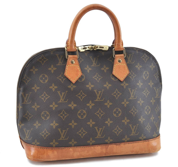 Authentic Louis Vuitton Monogram Alma Hand Bag M51130 LV H5836