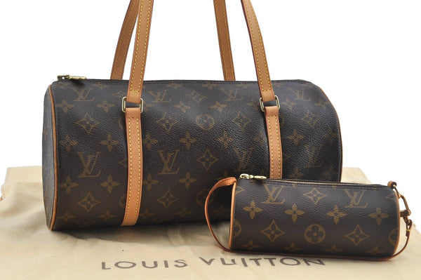 Authentic Louis Vuitton Monogram Papillon 30 Hand Bag M51385 LV H5838
