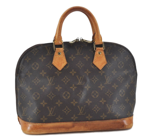 Authentic Louis Vuitton Monogram Alma Hand Bag M51130 LV H5839