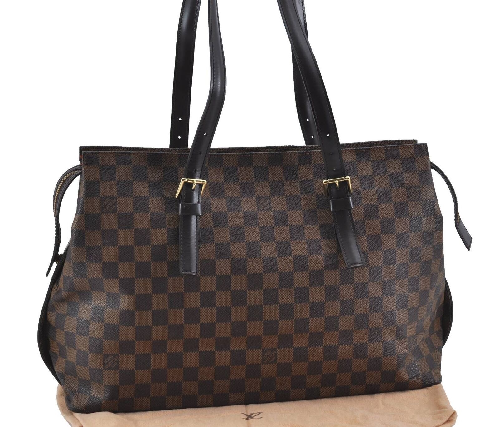 Authentic Louis Vuitton Damier Chelsea Shoulder Tote Bag N51119 LV H5843
