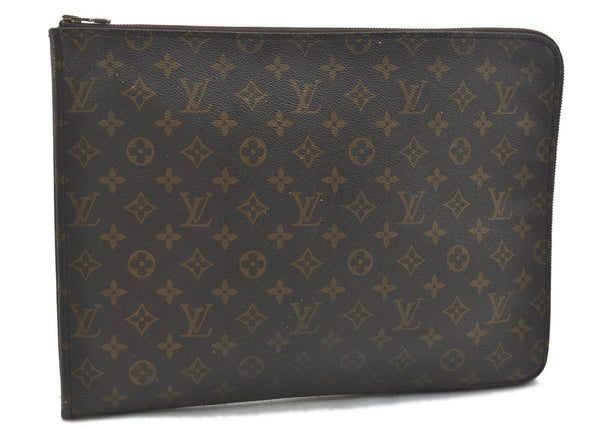 Authentic Louis Vuitton Monogram Poche Documents Document Case M53400 LV H5870