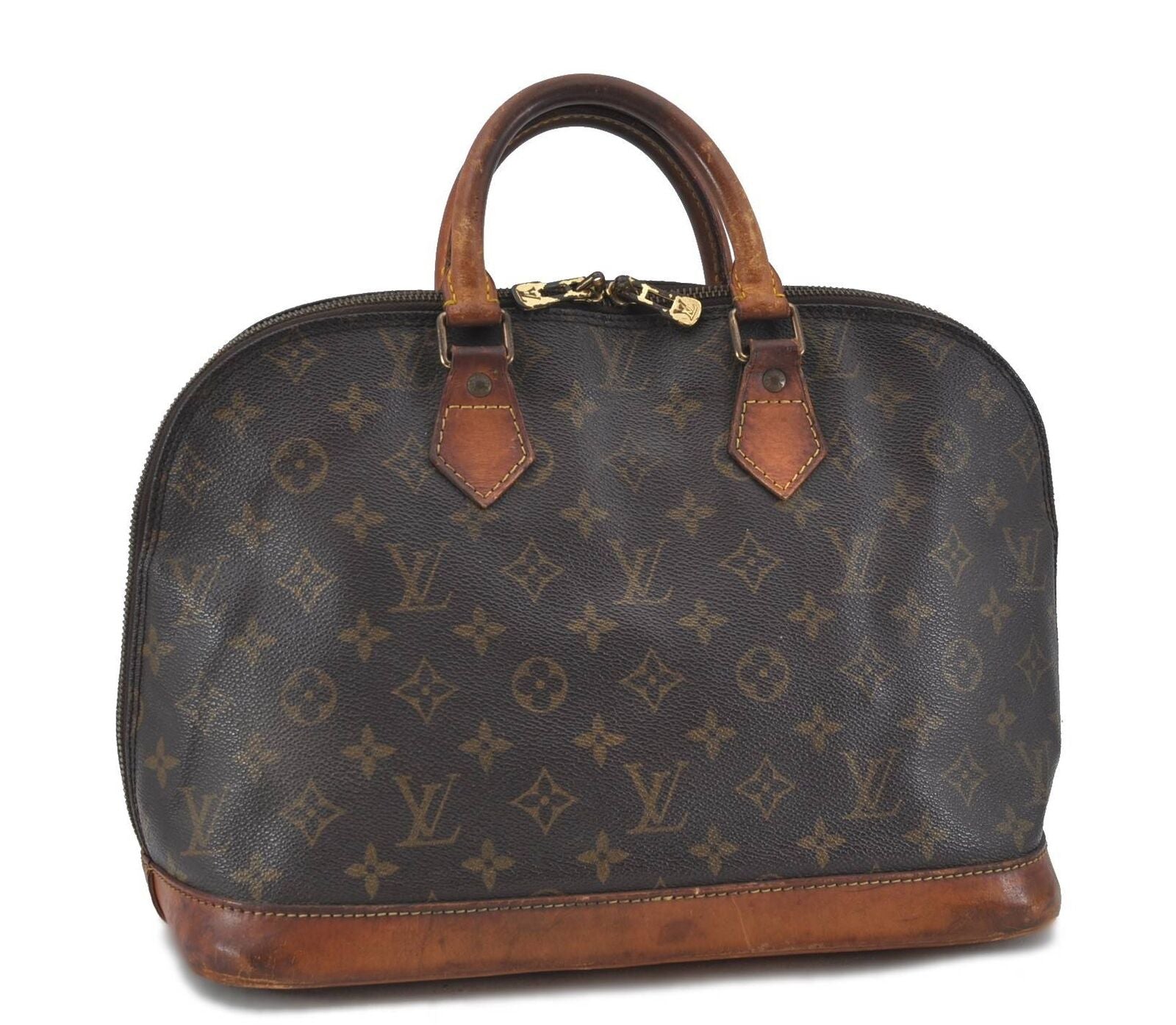 Authentic Louis Vuitton Monogram Alma Hand Bag M51130 LV H5943