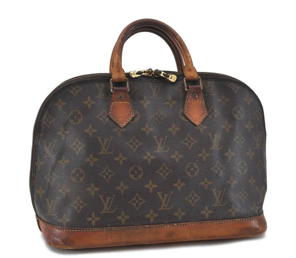 Authentic Louis Vuitton Monogram Alma Hand Bag M51130 LV H5943
