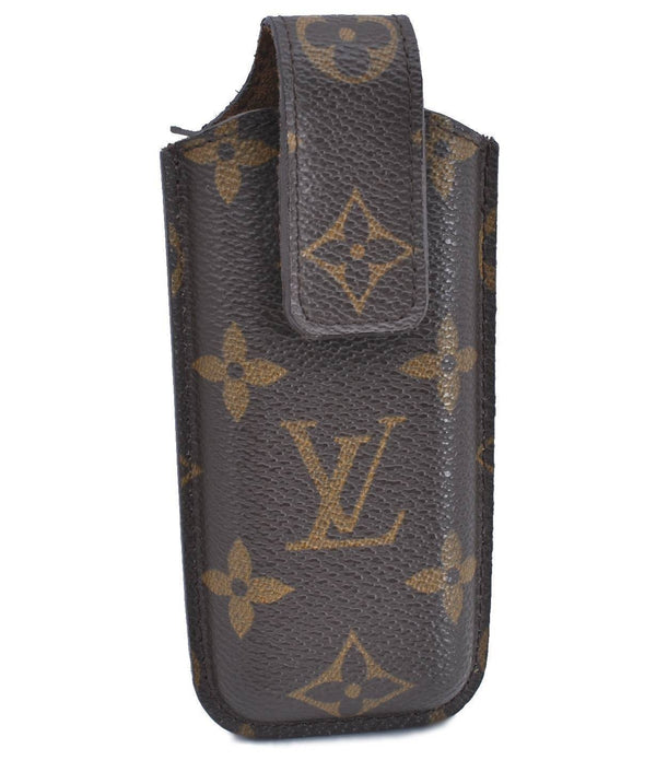 Authentic Louis Vuitton Monogram Etui TelePhone Japon Phone Case M63050 LV H5944