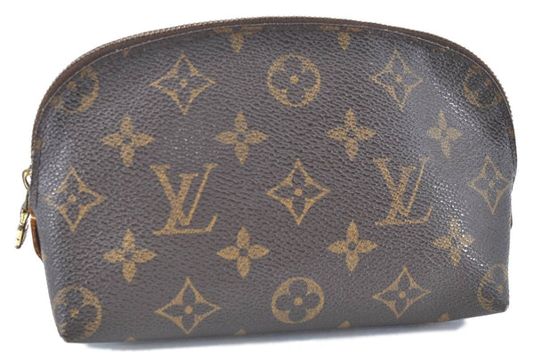 Authentic Louis Vuitton Monogram Pochette Cosmetic Pouch M47515 LV H5959