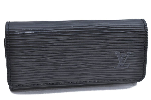 Authentic Louis Vuitton Epi Multicles 4 Key Case Black M63822 LV H5979