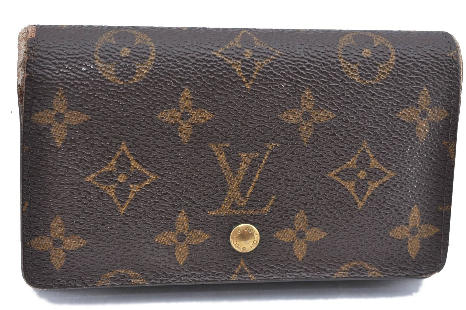 Auth Louis Vuitton Monogram Porte Monnaie Billets Tresor Wallet M61730 LV H5984