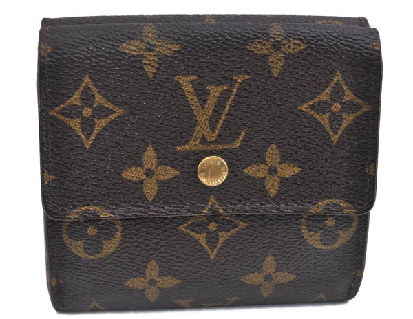 Authentic Louis Vuitton Monogram Portefeuille Elise Purse Wallet M61654 LV H5986