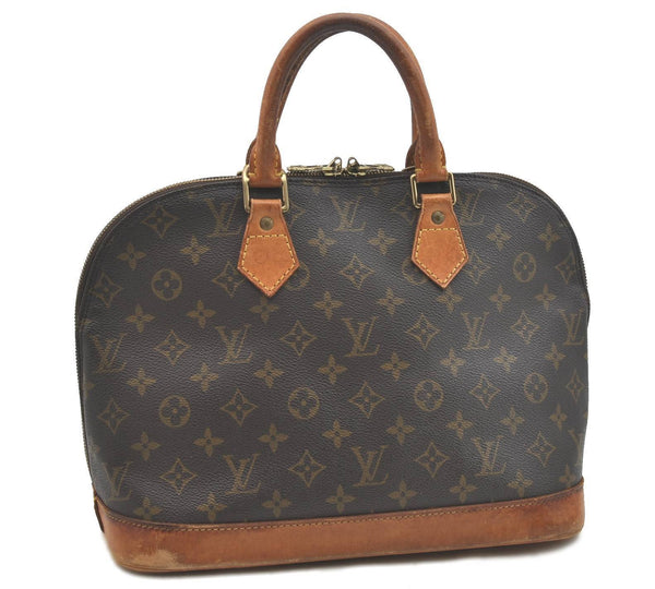 Authentic Louis Vuitton Monogram Alma Hand Bag M51130 LV H5988