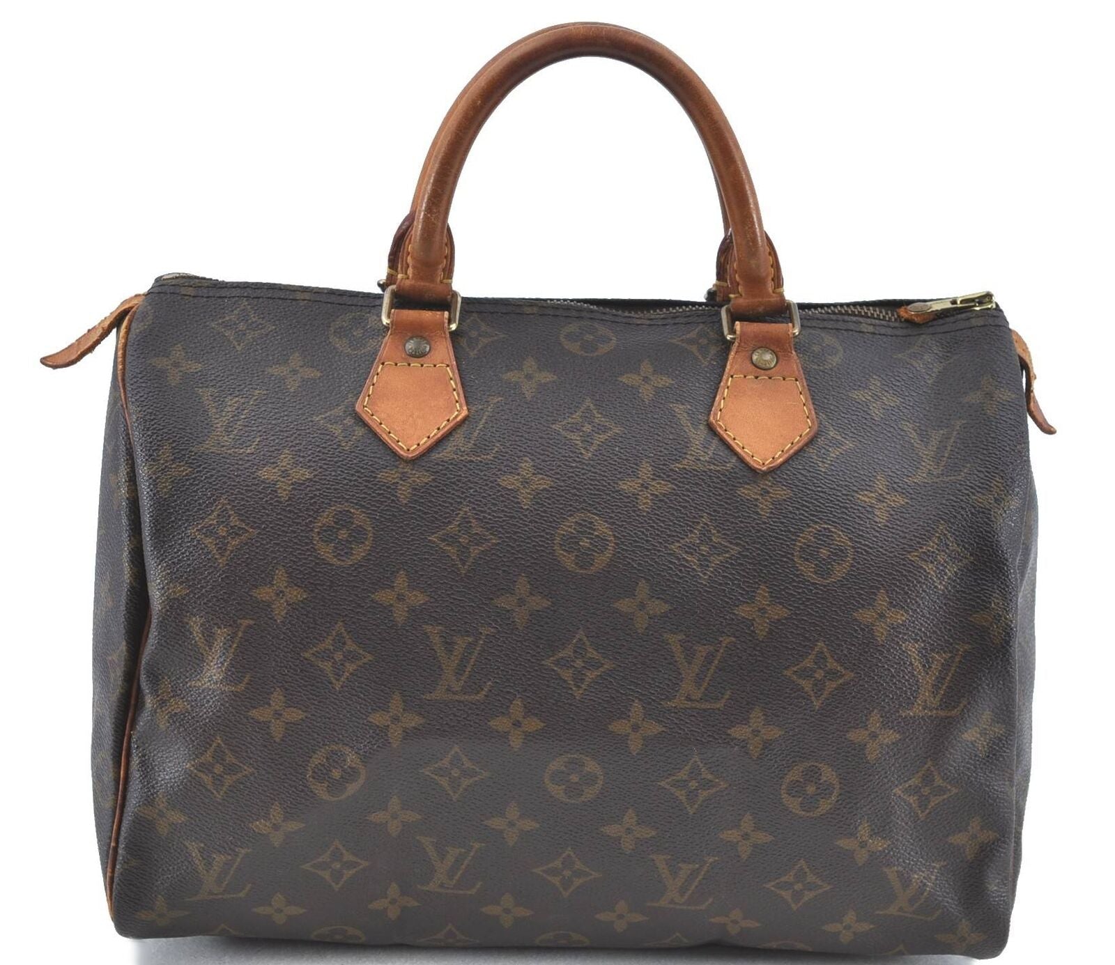 Authentic Louis Vuitton Monogram Speedy 30 Hand Bag M41526 LV H5995