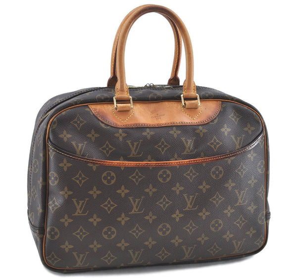 Authentic Louis Vuitton Monogram Deauville Hand Bag M47270 LV H6002