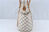 Authentic Louis Vuitton Damier Azur Totally PM Tote Bag White N41280 LV H6003