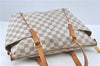 Authentic Louis Vuitton Damier Azur Totally PM Tote Bag White N41280 LV H6003