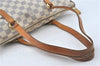 Authentic Louis Vuitton Damier Azur Totally PM Tote Bag White N41280 LV H6003