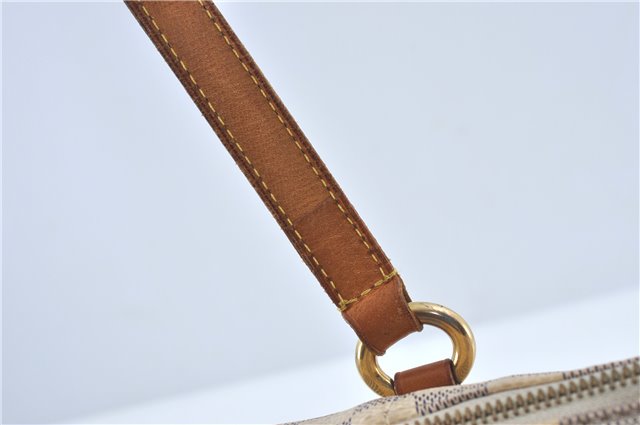 Authentic Louis Vuitton Damier Azur Totally PM Tote Bag White N41280 LV H6003