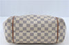 Authentic Louis Vuitton Damier Azur Totally PM Tote Bag White N41280 LV H6003