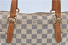 Authentic Louis Vuitton Damier Azur Totally PM Tote Bag White N41280 LV H6003