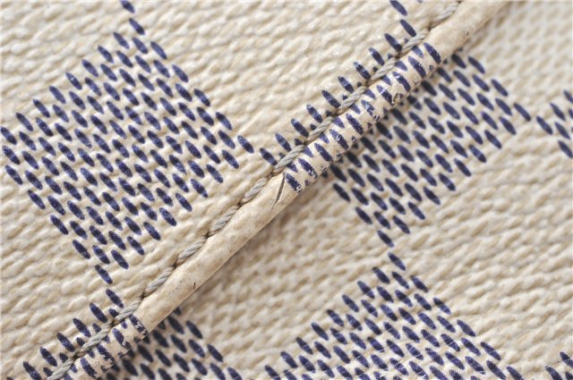 Authentic Louis Vuitton Damier Azur Totally PM Tote Bag White N41280 LV H6003