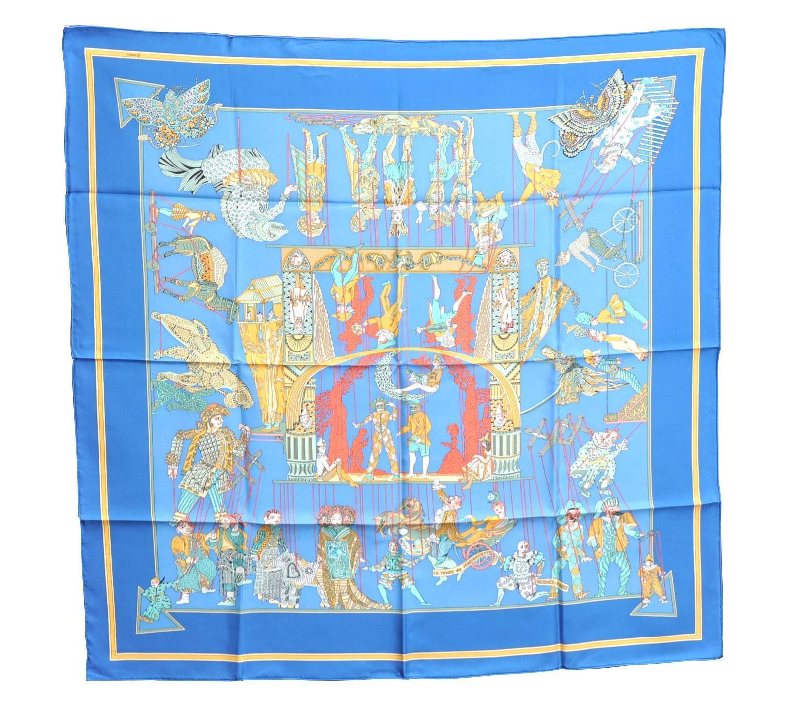 Auth HERMES Carre 90 Scarf 