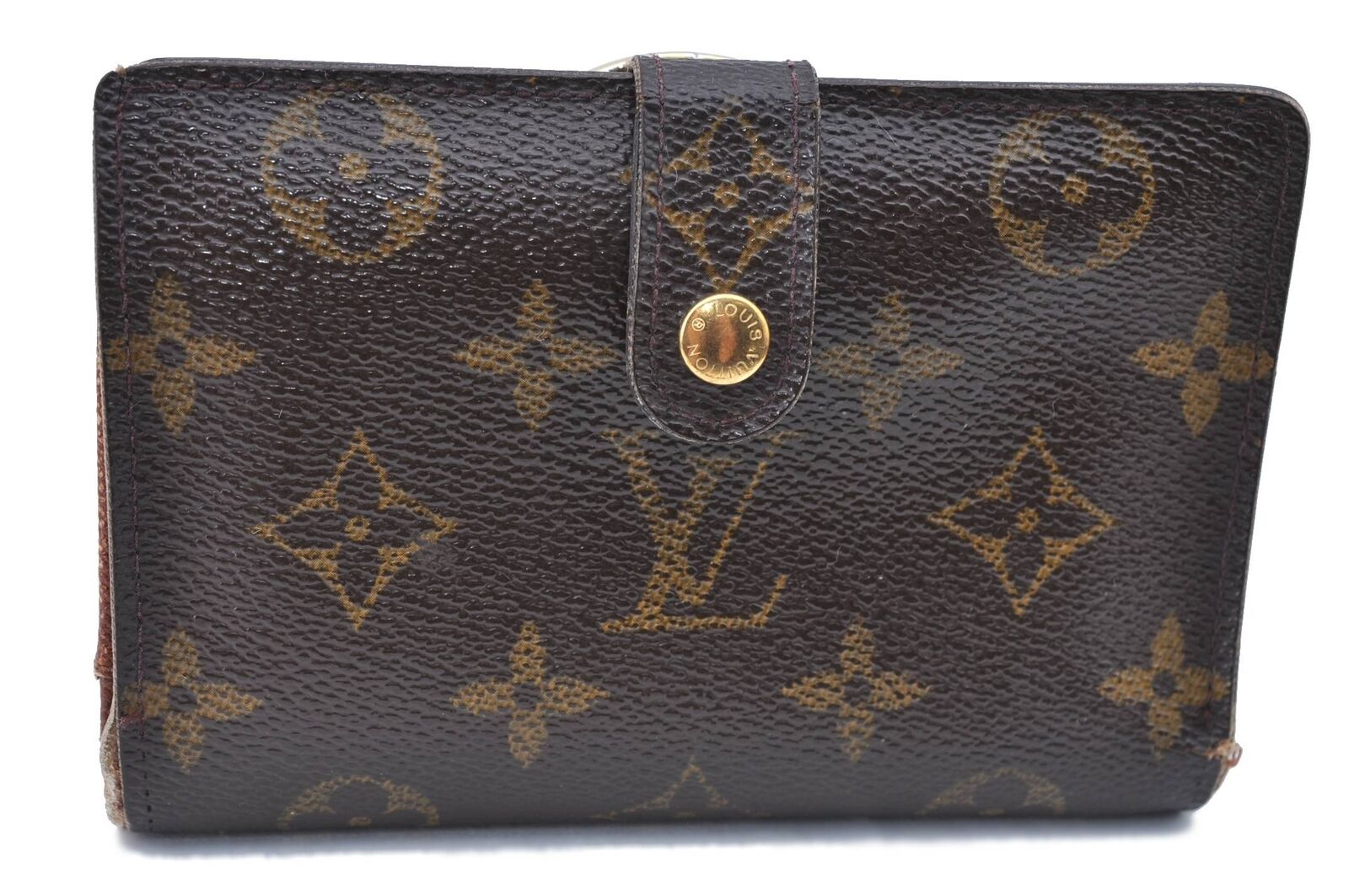 Auth Louis Vuitton Monogram Porte Monnaie Billets Viennois M61663 Wallet H6029