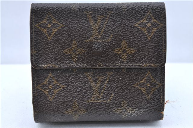 Auth Louis Vuitton Monogram Portefeuille Elise Bifold Wallet M61654 LV H6060