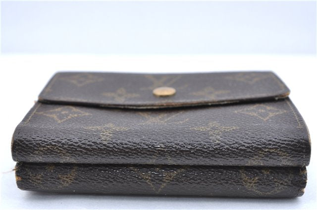 Auth Louis Vuitton Monogram Portefeuille Elise Bifold Wallet M61654 LV H6060