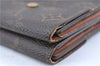 Auth Louis Vuitton Monogram Portefeuille Elise Bifold Wallet M61654 LV H6060