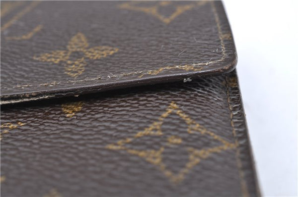 Auth Louis Vuitton Monogram Portefeuille Elise Bifold Wallet M61654 LV H6060