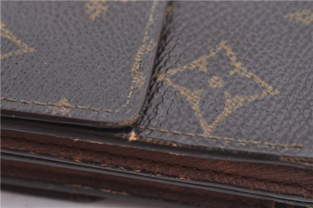 Auth Louis Vuitton Monogram Portefeuille Elise Bifold Wallet M61654 LV H6060