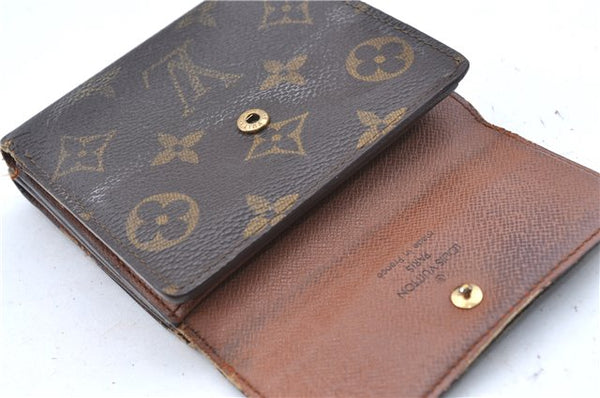 Auth Louis Vuitton Monogram Portefeuille Elise Bifold Wallet M61654 LV H6060