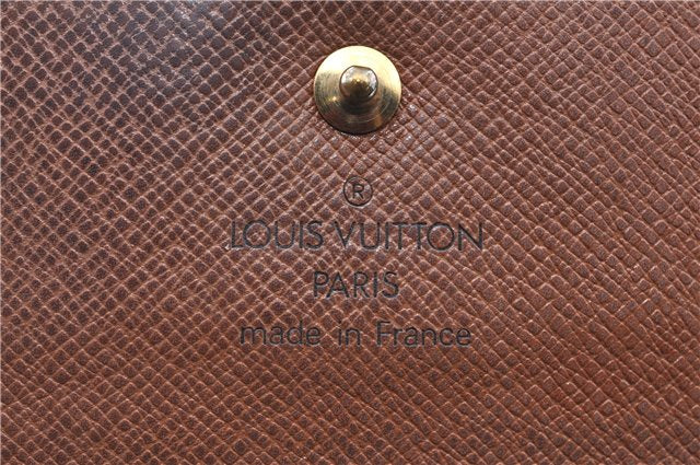 Auth Louis Vuitton Monogram Portefeuille Elise Bifold Wallet M61654 LV H6060