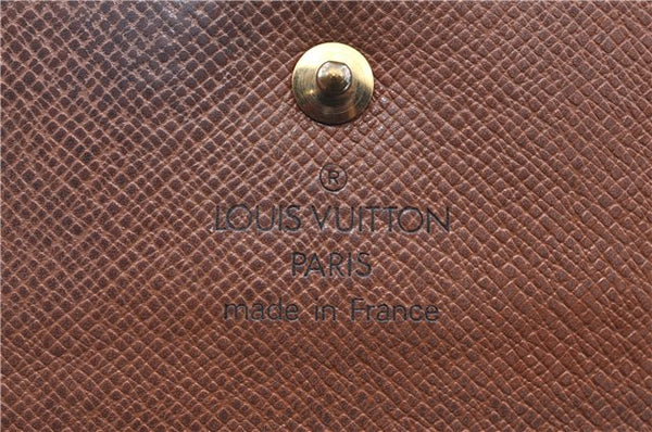 Auth Louis Vuitton Monogram Portefeuille Elise Bifold Wallet M61654 LV H6060