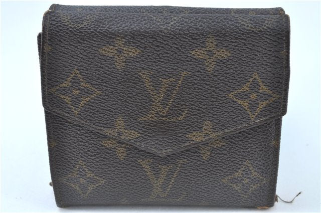 Auth Louis Vuitton Monogram Porte Monnaie Billet Carte Credit M61652 LV H6061