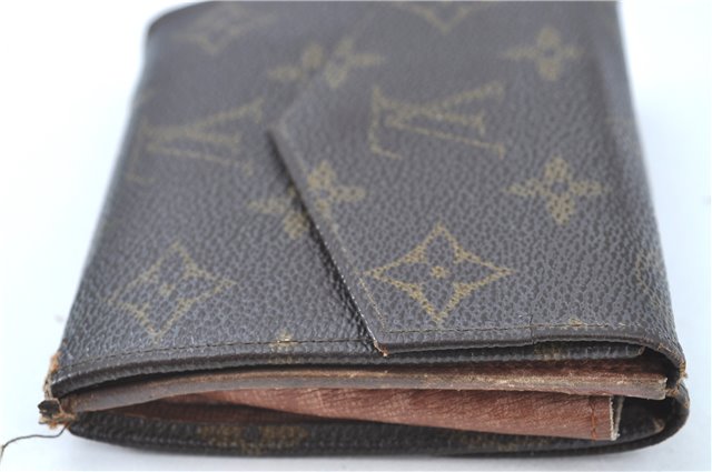 Auth Louis Vuitton Monogram Porte Monnaie Billet Carte Credit M61652 LV H6061