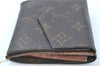 Auth Louis Vuitton Monogram Porte Monnaie Billet Carte Credit M61652 LV H6061