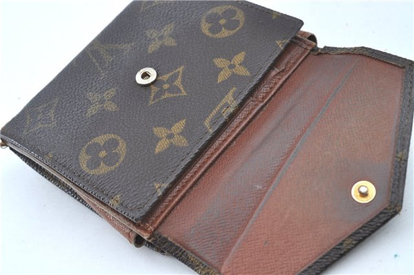 Auth Louis Vuitton Monogram Porte Monnaie Billet Carte Credit M61652 LV H6061