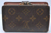 Auth Louis Vuitton Monogram Porte Monnaie Billets Viennois M61663 Wallet H6071