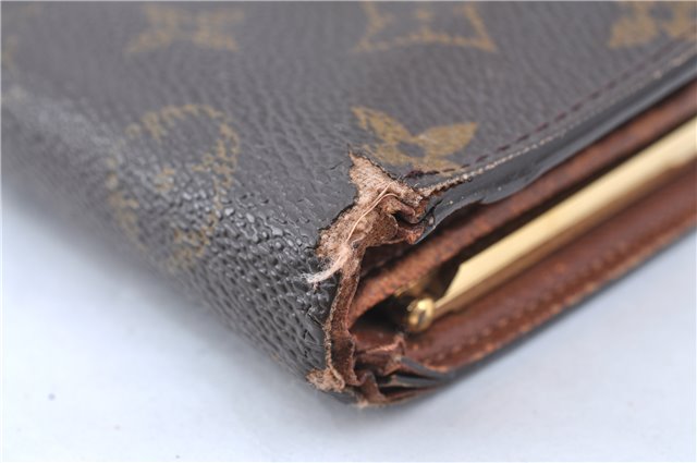 Auth Louis Vuitton Monogram Porte Monnaie Billets Viennois M61663 Wallet H6071