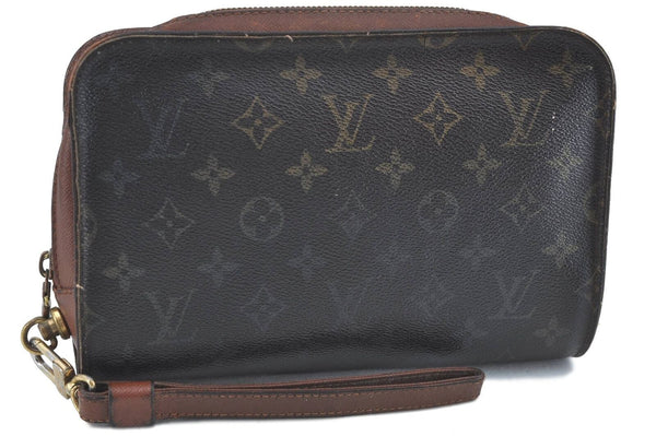 Authentic Louis Vuitton Monogram Orsay Clutch Hand Bag M51790 LV H6080