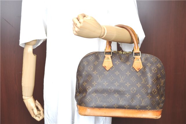 Authentic Louis Vuitton Monogram Alma Hand Bag M51130 LV H6085